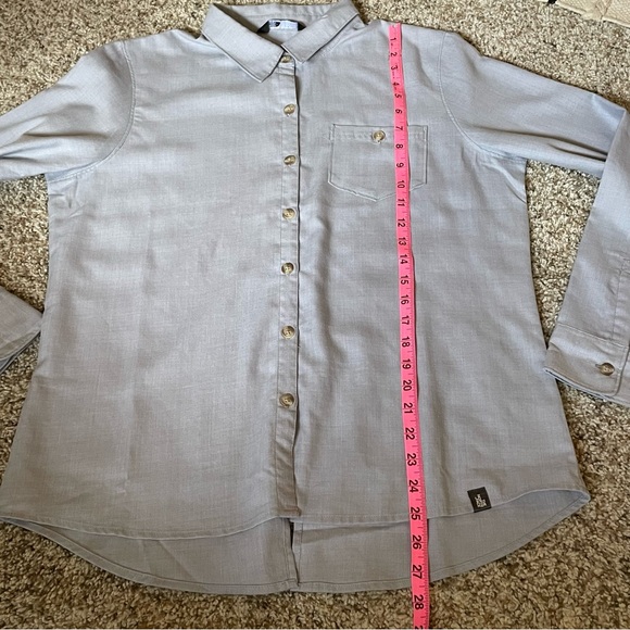 The North Face Womens Button Down Shirt Gray Long Sleeve Size L - Picture 11 of 13